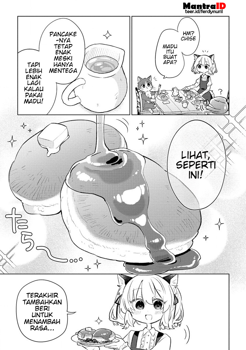 Nekomimi Shoujo wa Mori de Slow Life wo Okuritai: Mofumofu wa Shomou Shimashita ga, Seijo to ka Ouji-sama to ka wa Chuumongai desu Chapter 03.2 Bahasa Indonesia