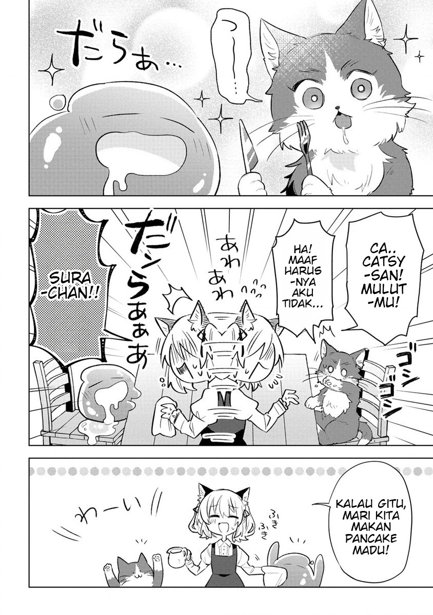 Nekomimi Shoujo wa Mori de Slow Life wo Okuritai: Mofumofu wa Shomou Shimashita ga, Seijo to ka Ouji-sama to ka wa Chuumongai desu Chapter 03.2 Bahasa Indonesia