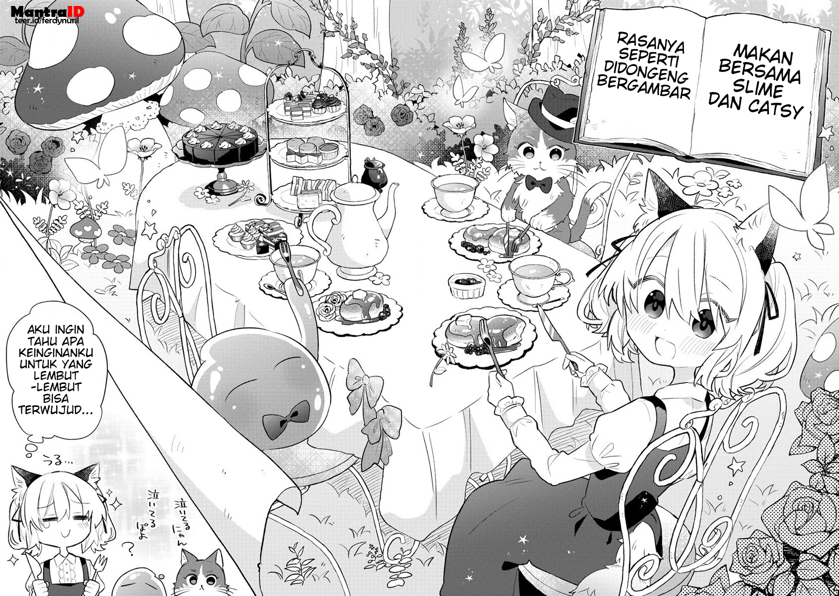 Nekomimi Shoujo wa Mori de Slow Life wo Okuritai: Mofumofu wa Shomou Shimashita ga, Seijo to ka Ouji-sama to ka wa Chuumongai desu Chapter 03.2 Bahasa Indonesia