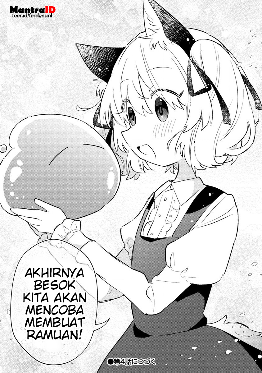 Nekomimi Shoujo wa Mori de Slow Life wo Okuritai: Mofumofu wa Shomou Shimashita ga, Seijo to ka Ouji-sama to ka wa Chuumongai desu Chapter 03.2 Bahasa Indonesia