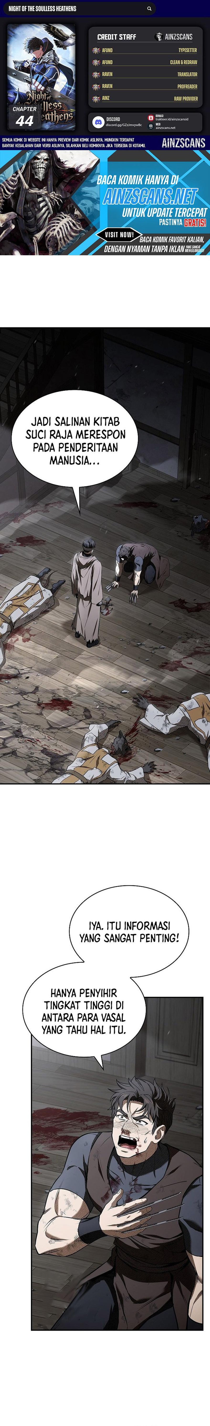 Night of the Soulless Heathens Chapter 44 Bahasa Indonesia
