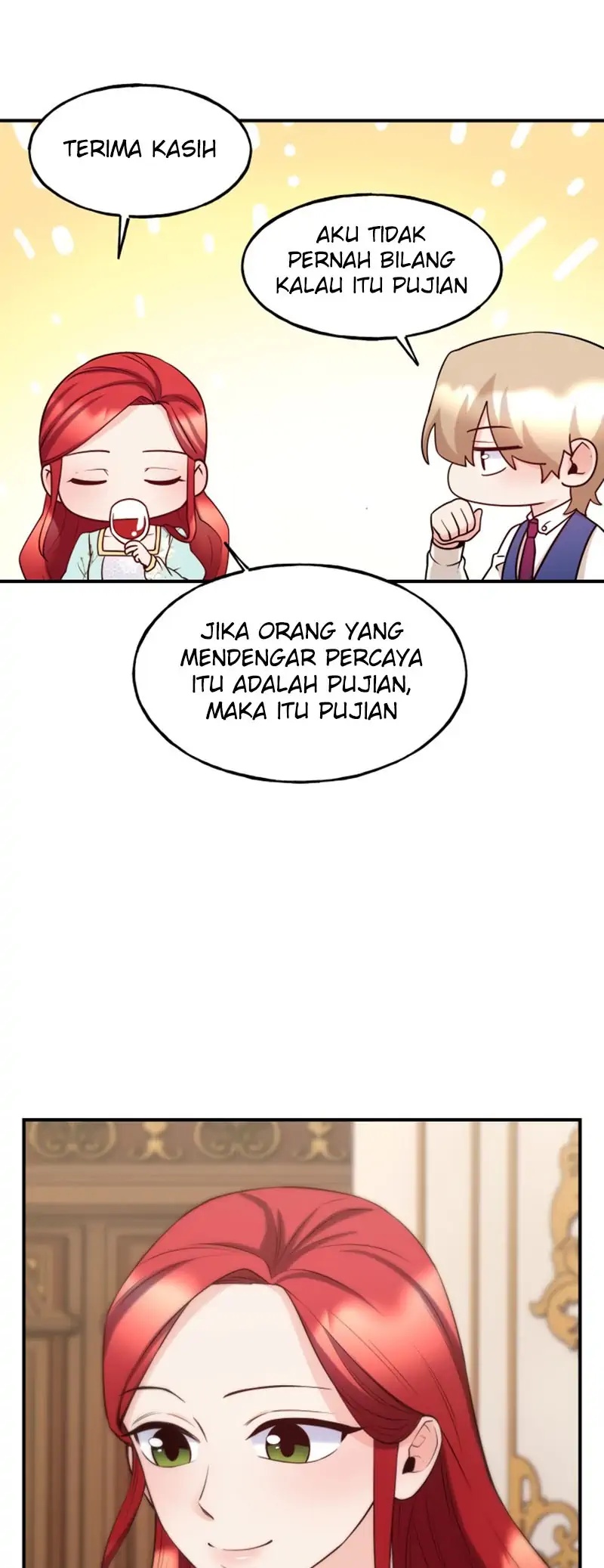 Not Just Anybody Can be An Evil Lady Chapter 59 Bahasa Indonesia