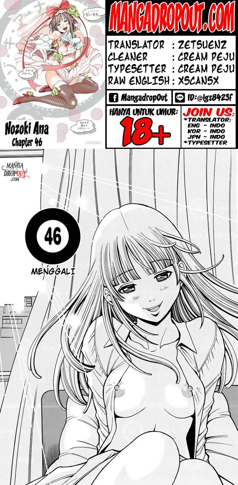 Nozoki Ana Chapter 46 Bahasa Indonesia