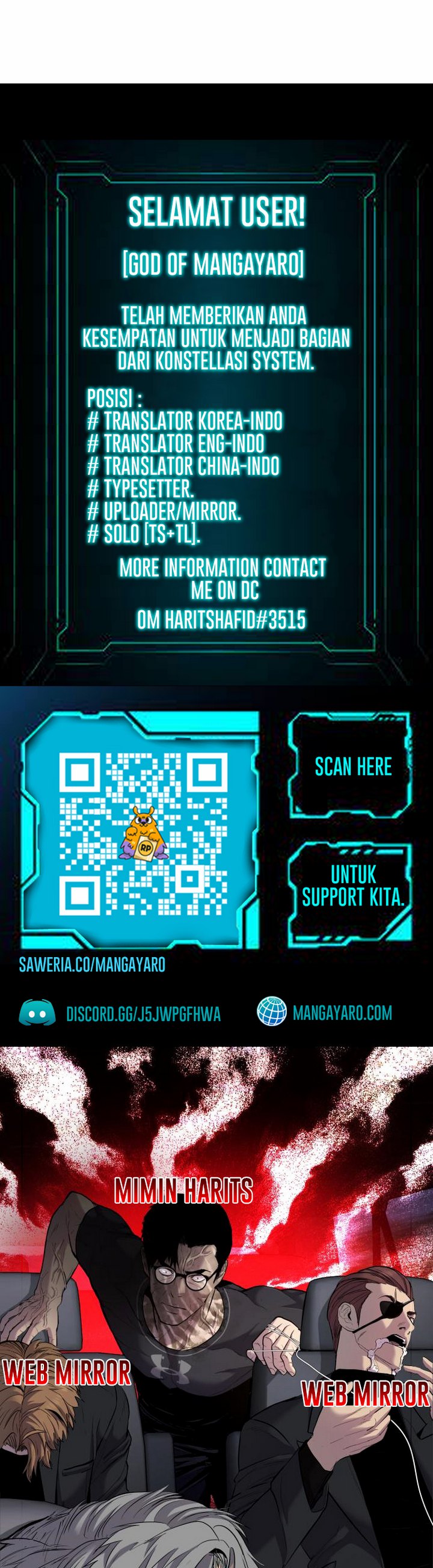 Number One Star Instructor Master Baek Chapter 15.1 Bahasa Indonesia