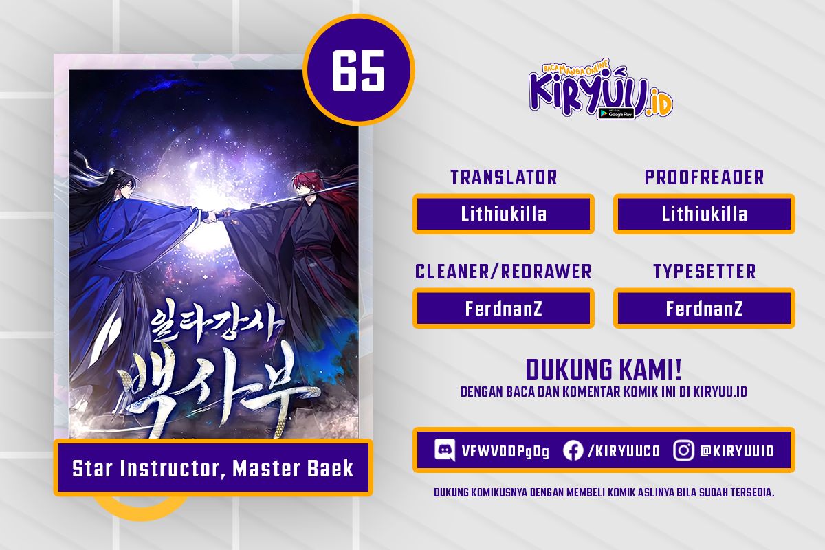 Number One Star Instructor Master Baek Chapter 65 Bahasa Indonesia