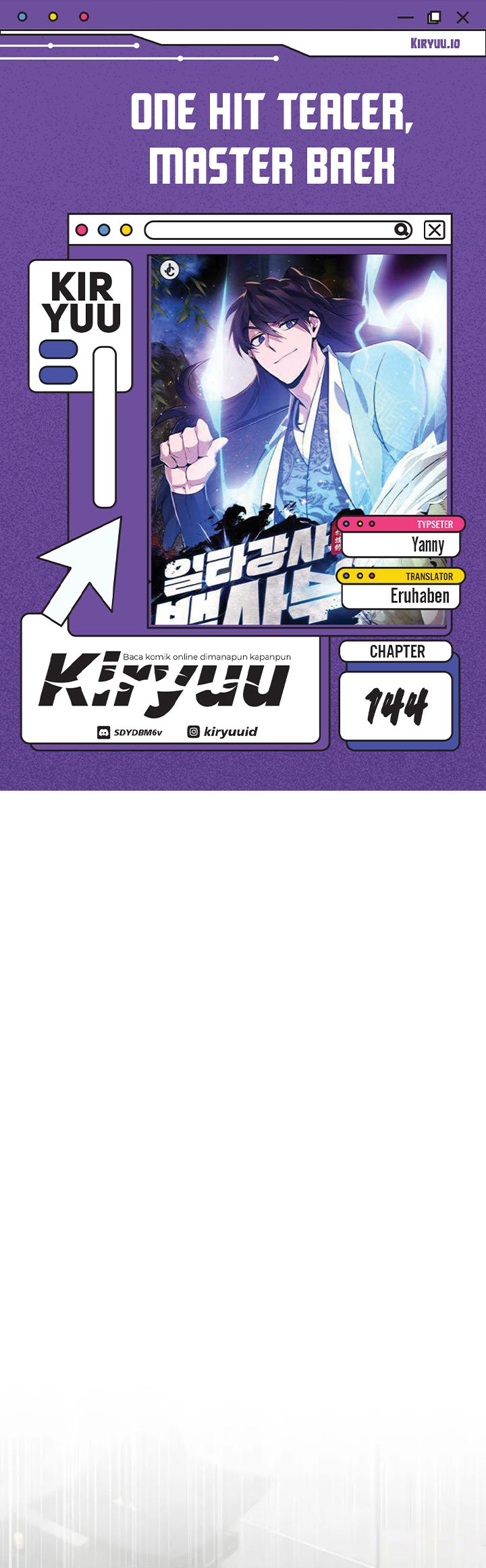 Number One Star Instructor Master Baek chapter 144