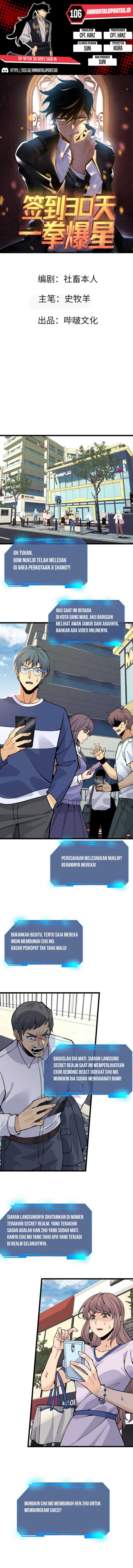 OP After 30 Days Of Sign-In Chapter 106 Bahasa Indonesia