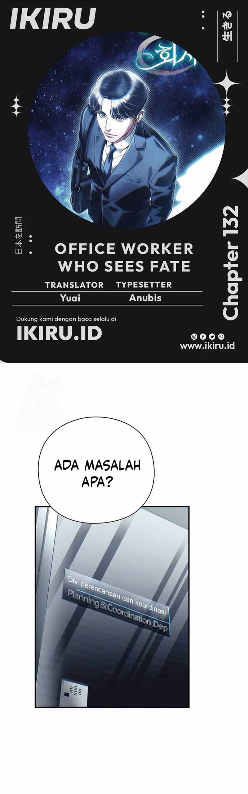 Office Worker Who Sees Fate Chapter 132 Bahasa Indonesia
