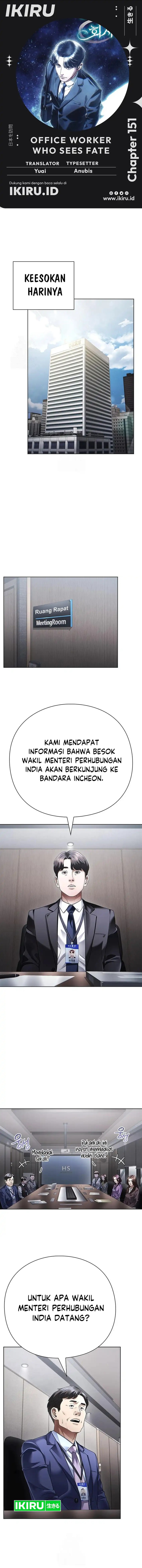 Office Worker Who Sees Fate Chapter 151 Bahasa Indonesia