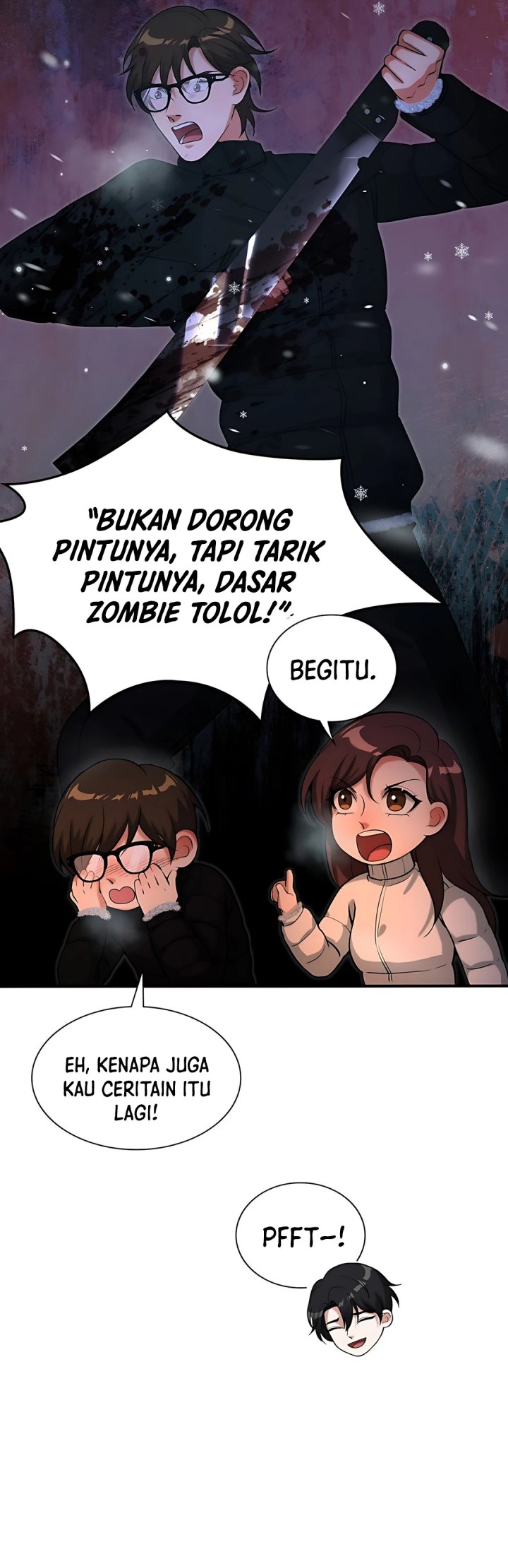 Office Worker in the Ice Age Apocalypse Chapter 30 Bahasa Indonesia