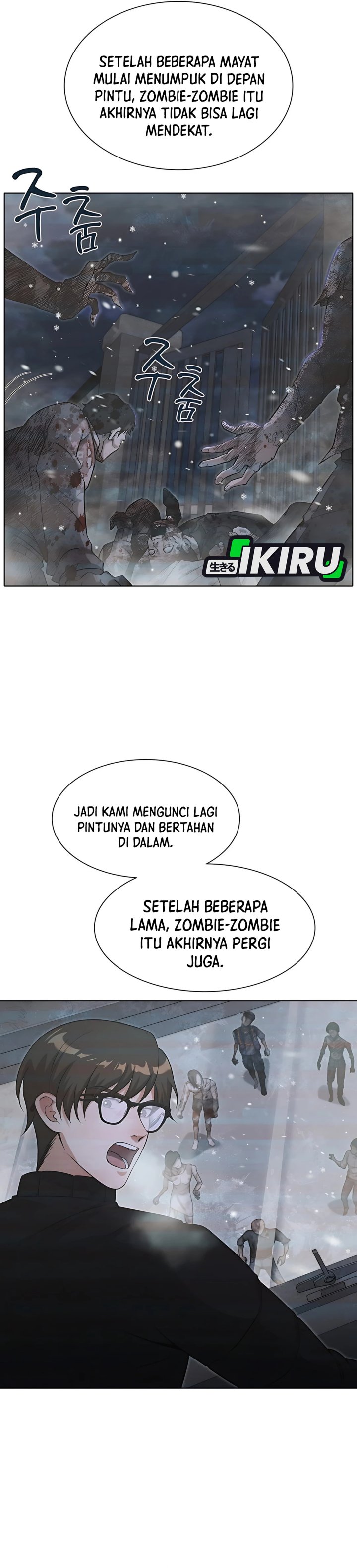 Office Worker in the Ice Age Apocalypse Chapter 30 Bahasa Indonesia