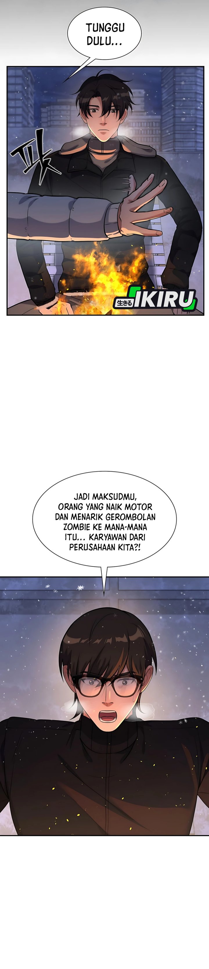 Office Worker in the Ice Age Apocalypse Chapter 30 Bahasa Indonesia