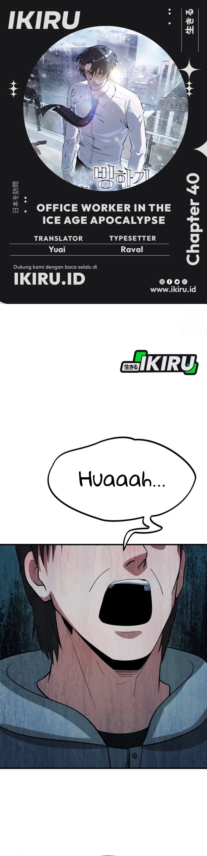 Office Worker in the Ice Age Apocalypse Chapter 40 Bahasa Indonesia