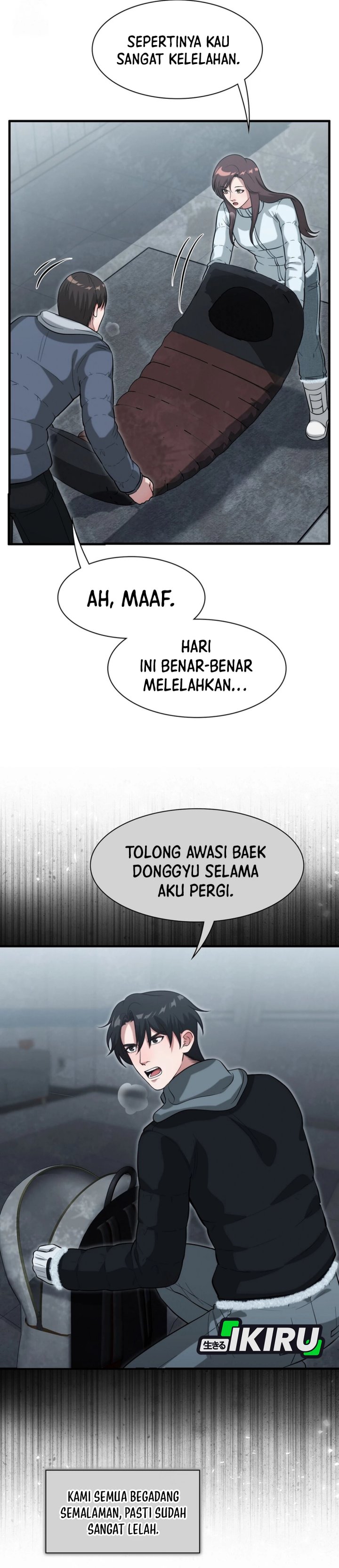 Office Worker in the Ice Age Apocalypse Chapter 40 Bahasa Indonesia