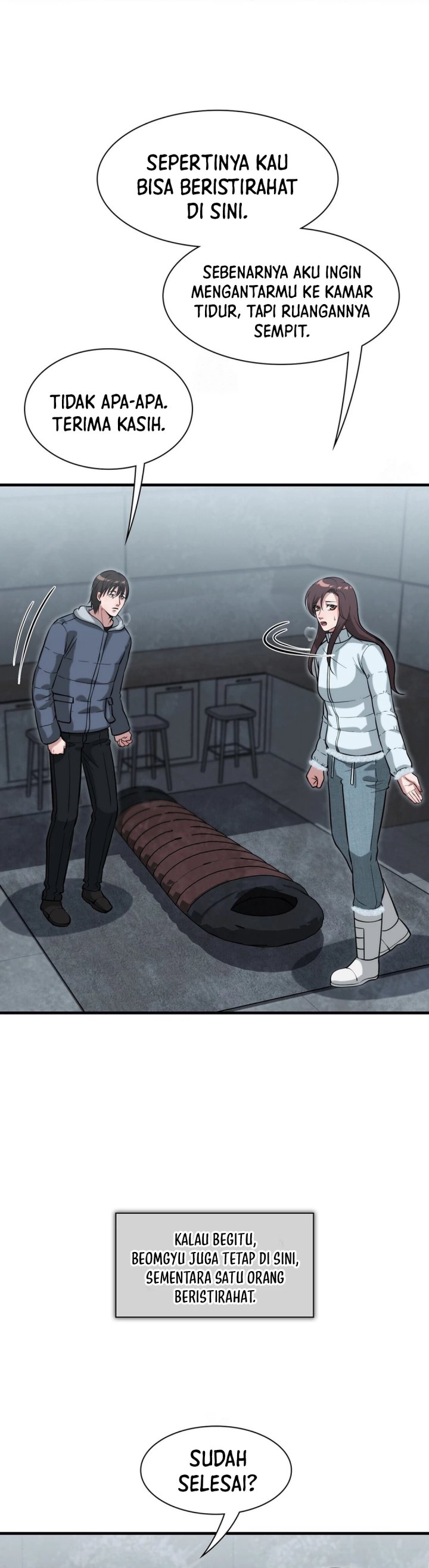 Office Worker in the Ice Age Apocalypse Chapter 40 Bahasa Indonesia