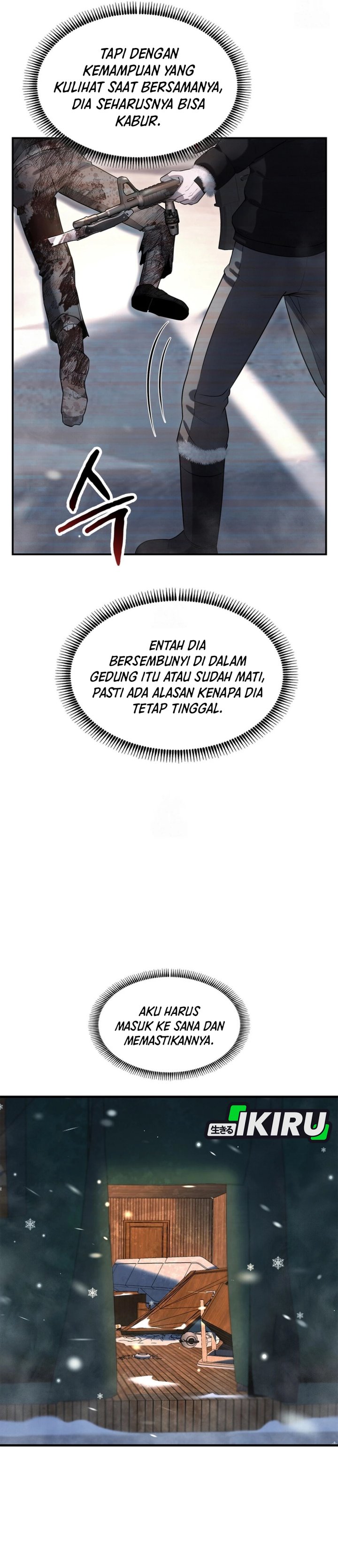 Office Worker in the Ice Age Apocalypse Chapter 40 Bahasa Indonesia