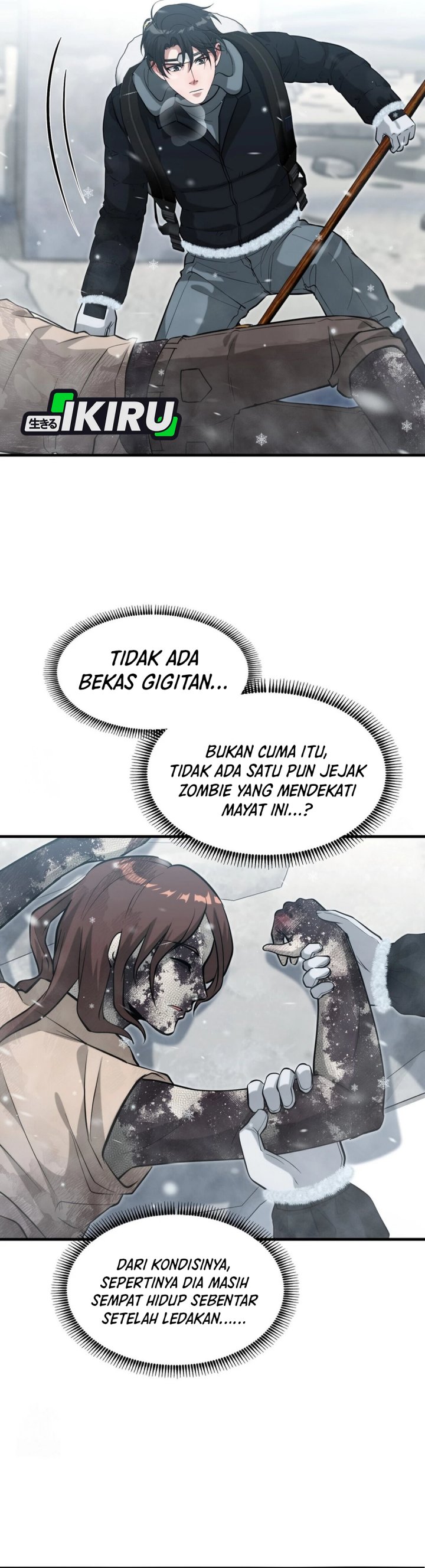 Office Worker in the Ice Age Apocalypse Chapter 40 Bahasa Indonesia