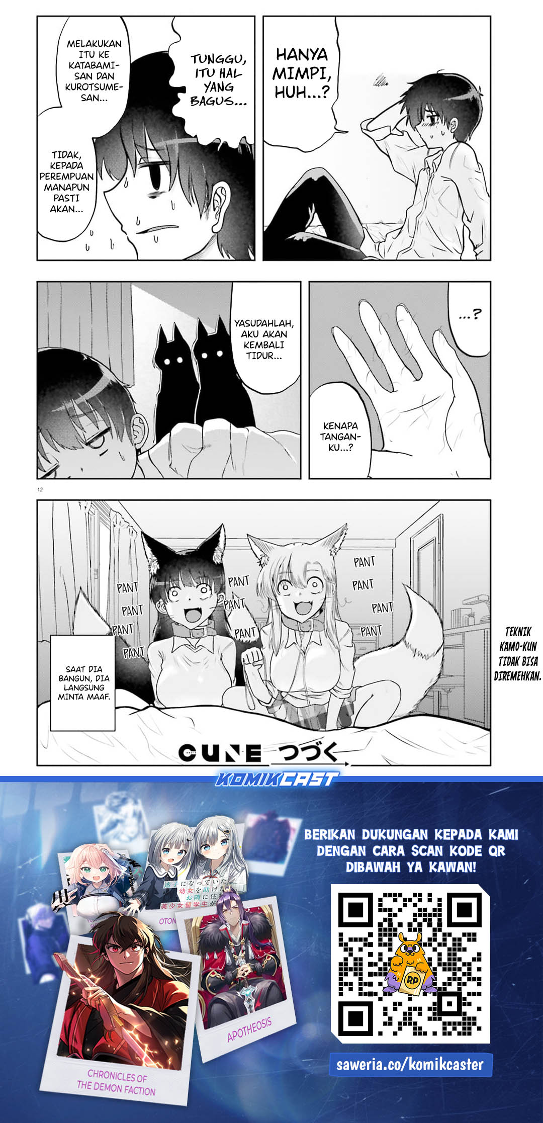 Okitsune Gal Katabami-san Chapter 17 Bahasa Indonesia