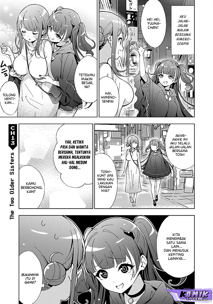Onee-chan wa Game o Suruto Hito ga Kawaru Onee-chan Chapter 13 Bahasa Indonesia