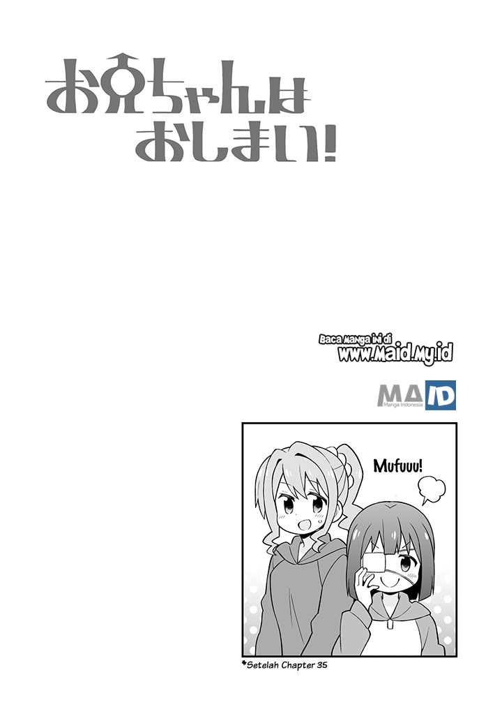 Onii-chan wa Oshimai Chapter 37.5 Bahasa Indonesia