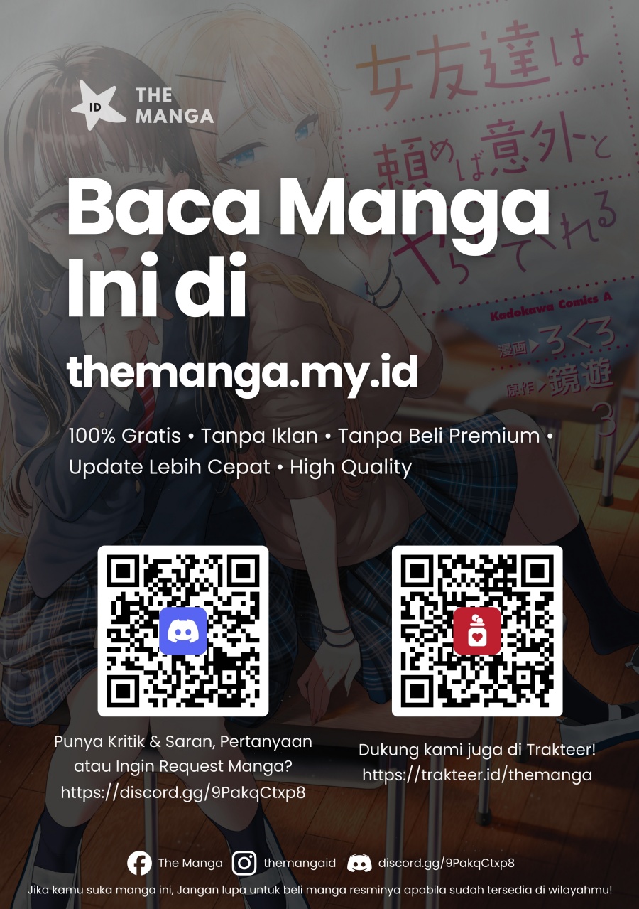 Onna Tomodachi wa Tanomeba Igaito Yarasete Kureru Chapter 18 Bahasa Indonesia