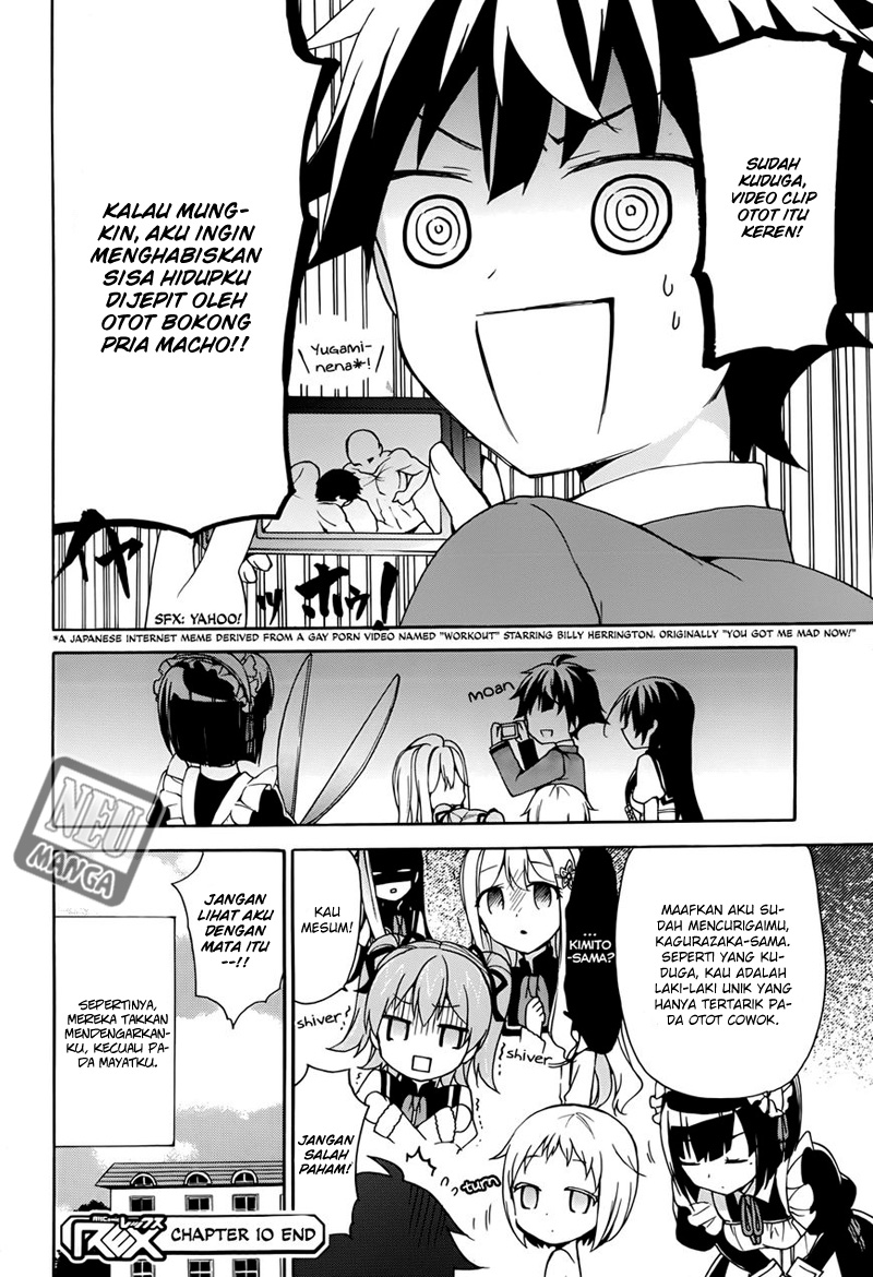 Ore ga Ojousama Gakkou ni “Shomin Sample” Toshite Rachirareta Ken Chapter 10 Bahasa Indonesia