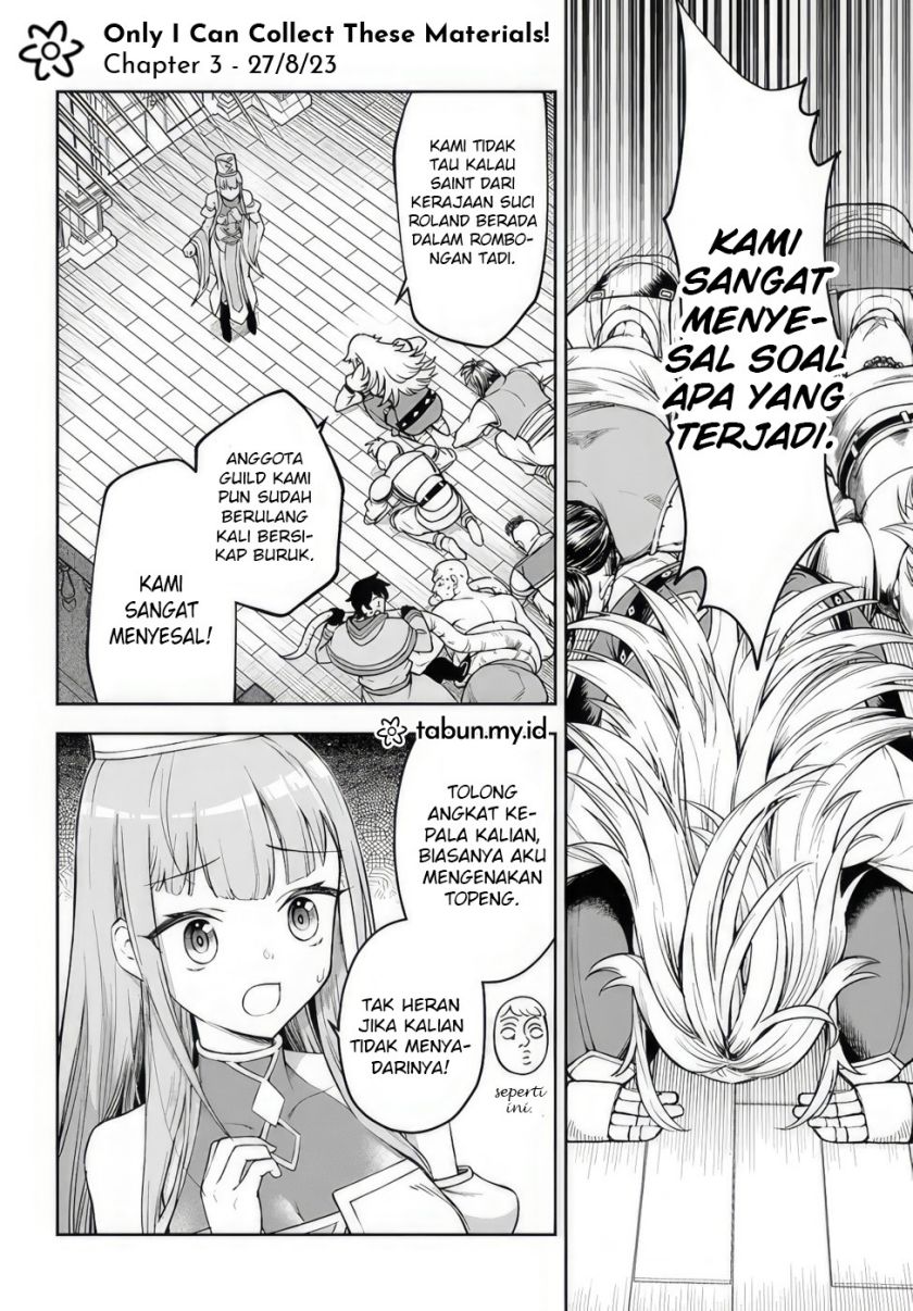 Ore Igai Dare mo Saishu Dekinai Sozai na no ni “Sozai Saishuritsu ga Hikui” chapter 3