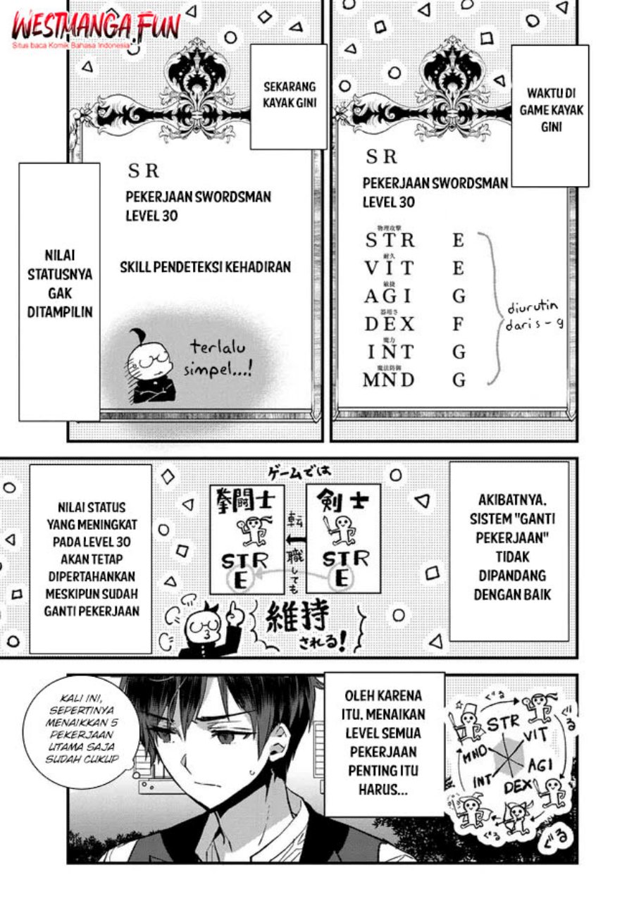 Ore, Yuusha janai desu kara. – VR Sekai no Chouten ni Kunrin Seshi Otoko. Tenseishi, Level 1 no Mushoku kara Restart suru chapter 4