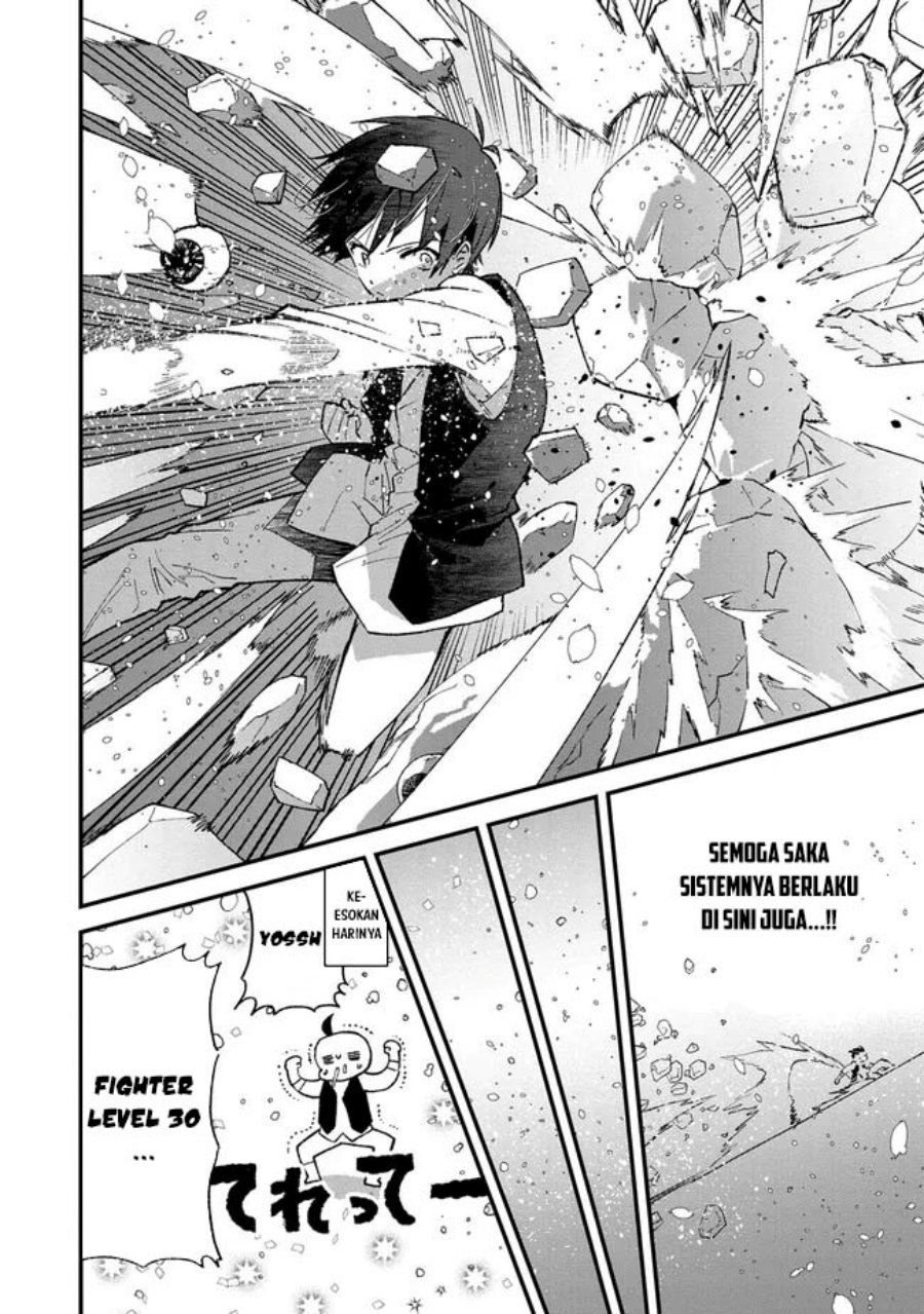 Ore, Yuusha janai desu kara. – VR Sekai no Chouten ni Kunrin Seshi Otoko. Tenseishi, Level 1 no Mushoku kara Restart suru chapter 4