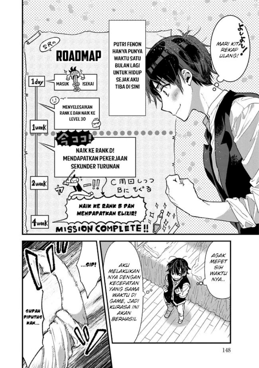 Ore, Yuusha janai desu kara. – VR Sekai no Chouten ni Kunrin Seshi Otoko. Tenseishi, Level 1 no Mushoku kara Restart suru chapter 4