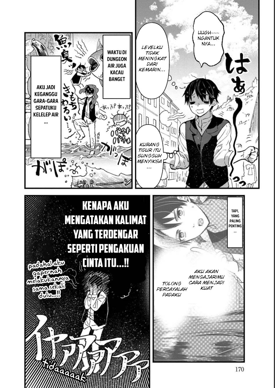 Ore, Yuusha janai desu kara. – VR Sekai no Chouten ni Kunrin Seshi Otoko. Tenseishi, Level 1 no Mushoku kara Restart suru chapter 5