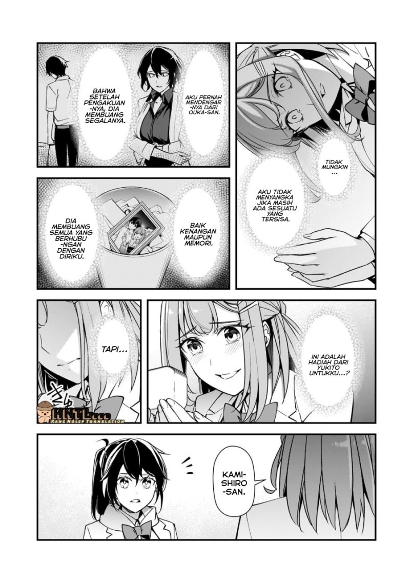 Ore ni Trauma wo Ataeta Joshi-tachi ga Chirachira Mitekuru kedo, Zannen desu ga Teokure desu Chapter 17 Bahasa Indonesia