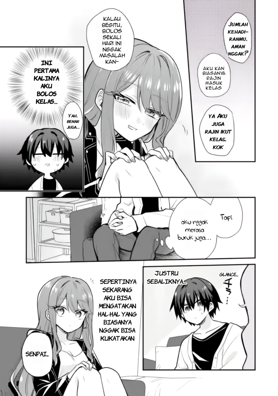 Osake to Senpai Kanojo to no Amaama Doukyo Lovecome wa Nijuusai ni Natte kara Chapter 02 Bahasa Indonesia