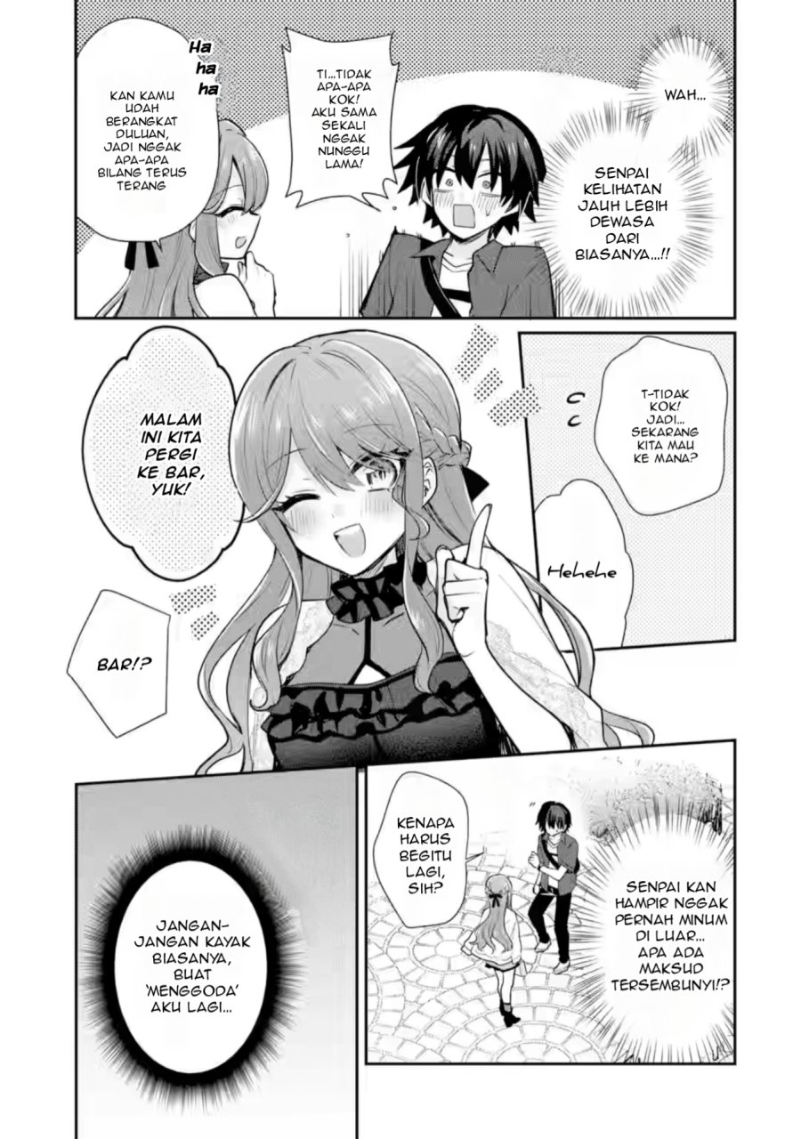 Osake to Senpai Kanojo to no Amaama Doukyo Lovecome wa Nijuusai ni Natte kara Chapter 04 Bahasa Indonesia