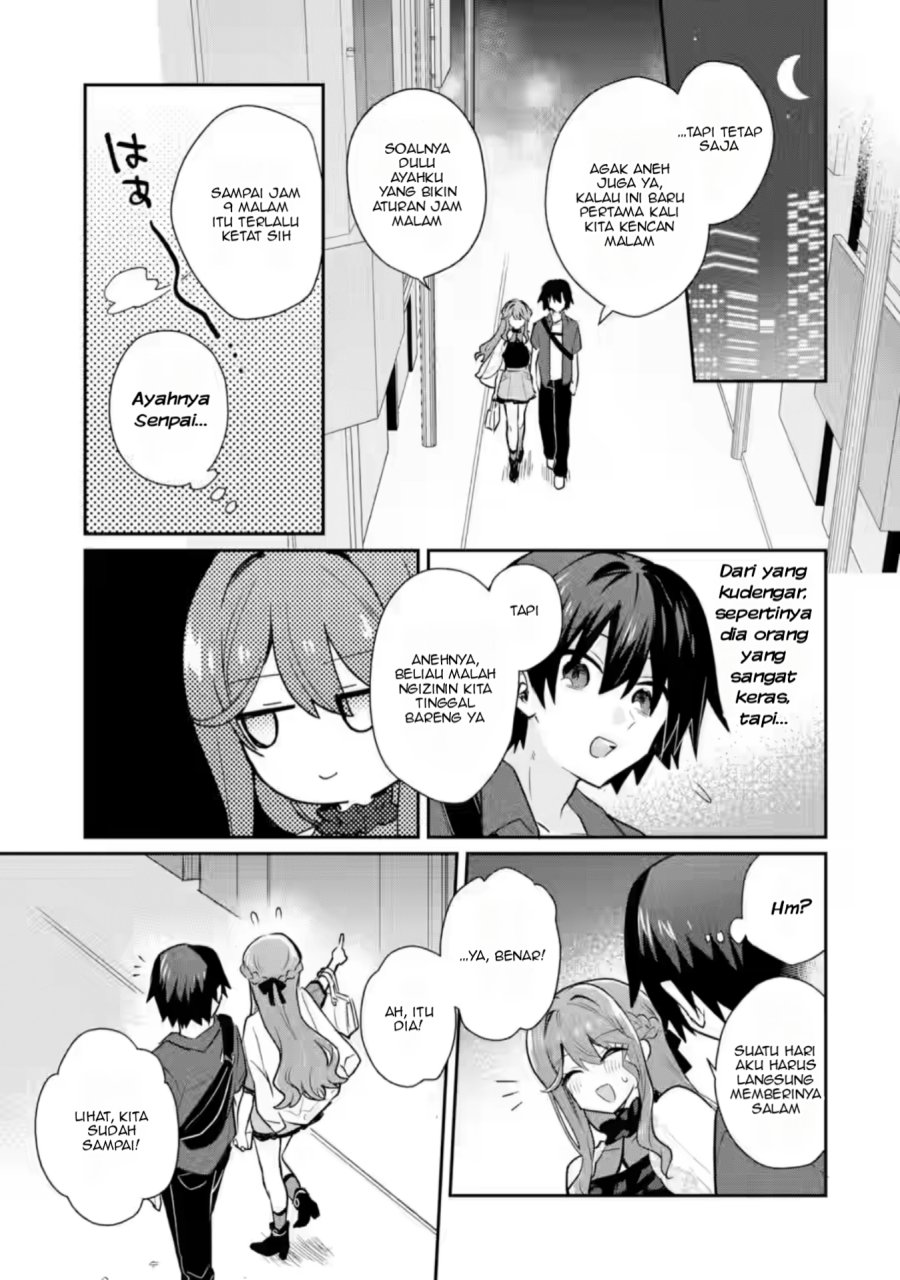 Osake to Senpai Kanojo to no Amaama Doukyo Lovecome wa Nijuusai ni Natte kara Chapter 04 Bahasa Indonesia