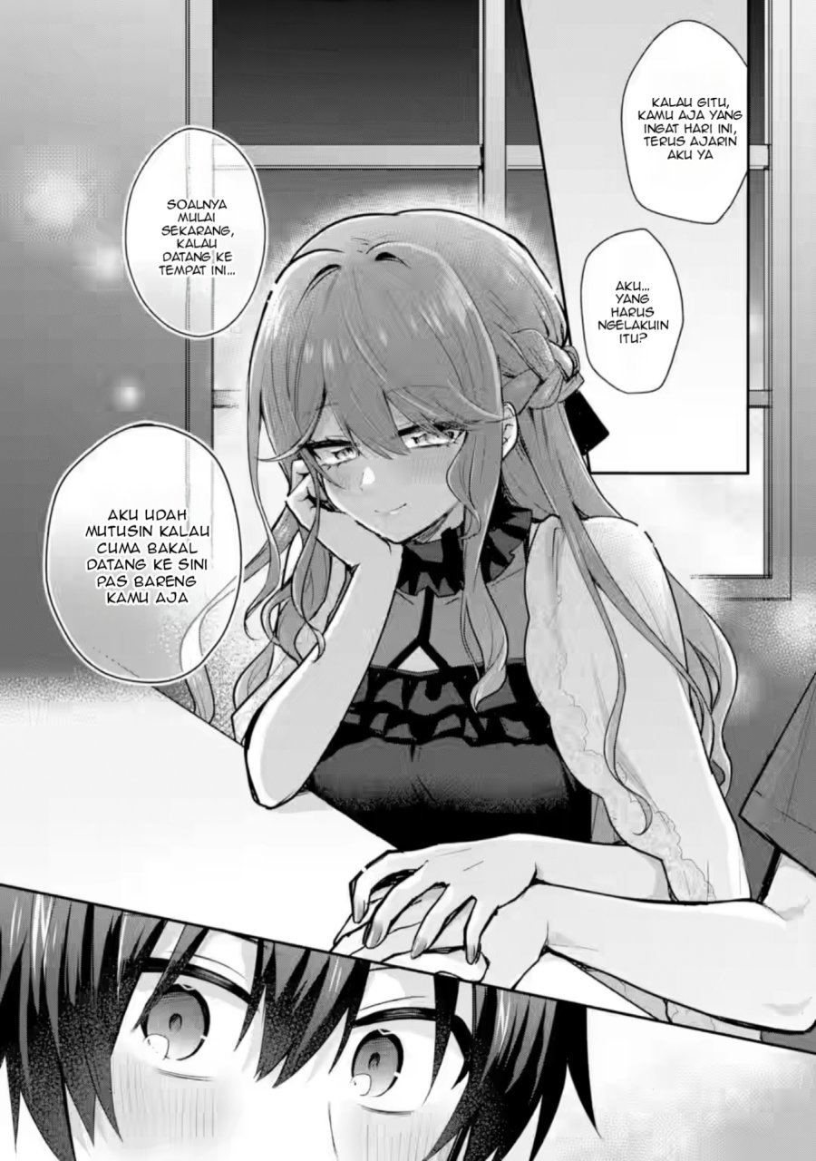Osake to Senpai Kanojo to no Amaama Doukyo Lovecome wa Nijuusai ni Natte kara Chapter 04 Bahasa Indonesia