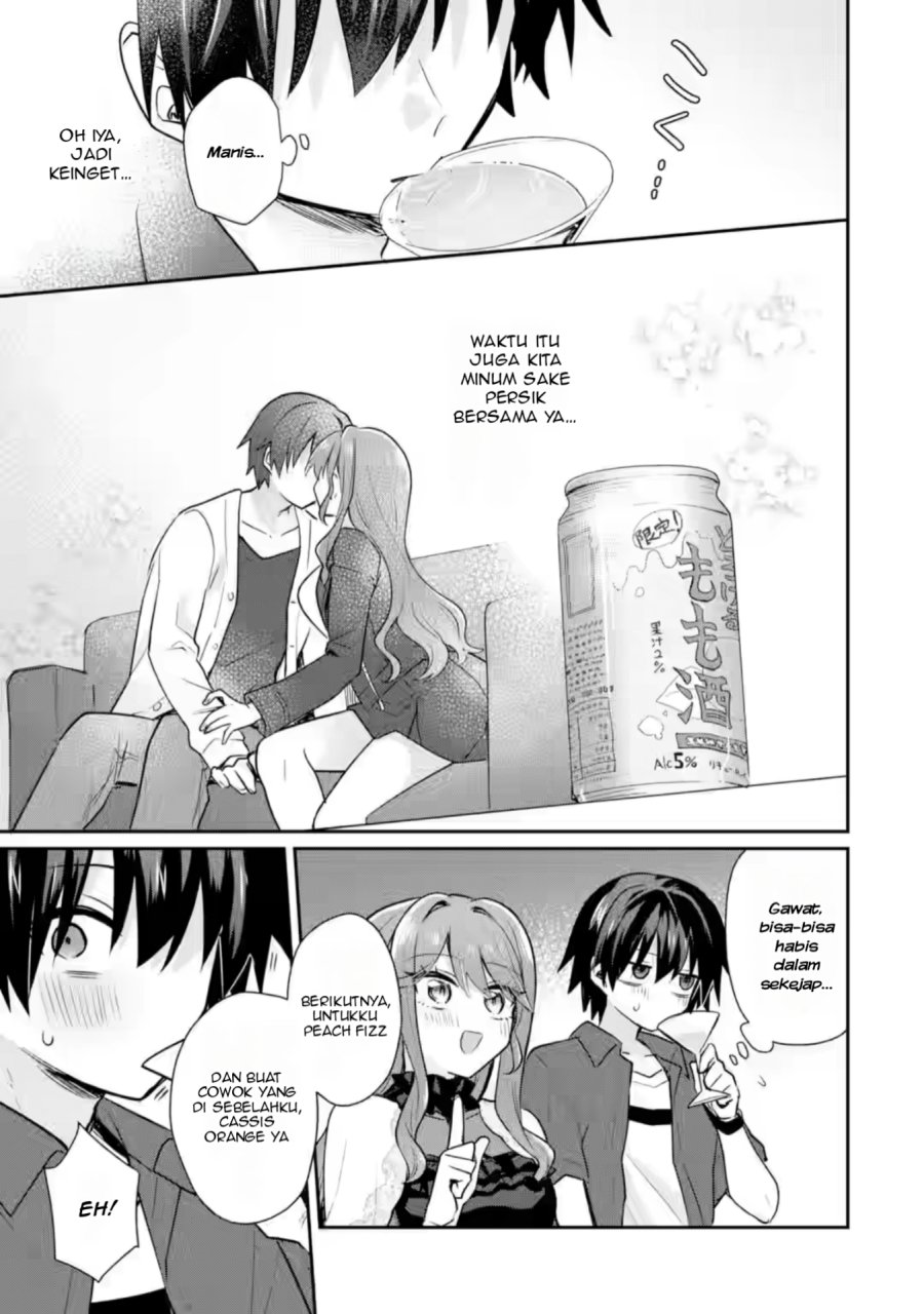 Osake to Senpai Kanojo to no Amaama Doukyo Lovecome wa Nijuusai ni Natte kara Chapter 04 Bahasa Indonesia
