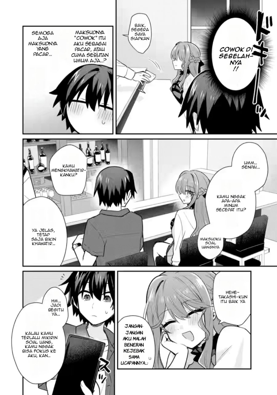 Osake to Senpai Kanojo to no Amaama Doukyo Lovecome wa Nijuusai ni Natte kara Chapter 04 Bahasa Indonesia