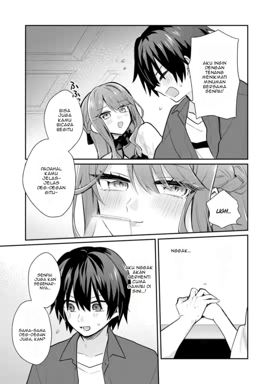 Osake to Senpai Kanojo to no Amaama Doukyo Lovecome wa Nijuusai ni Natte kara Chapter 04 Bahasa Indonesia