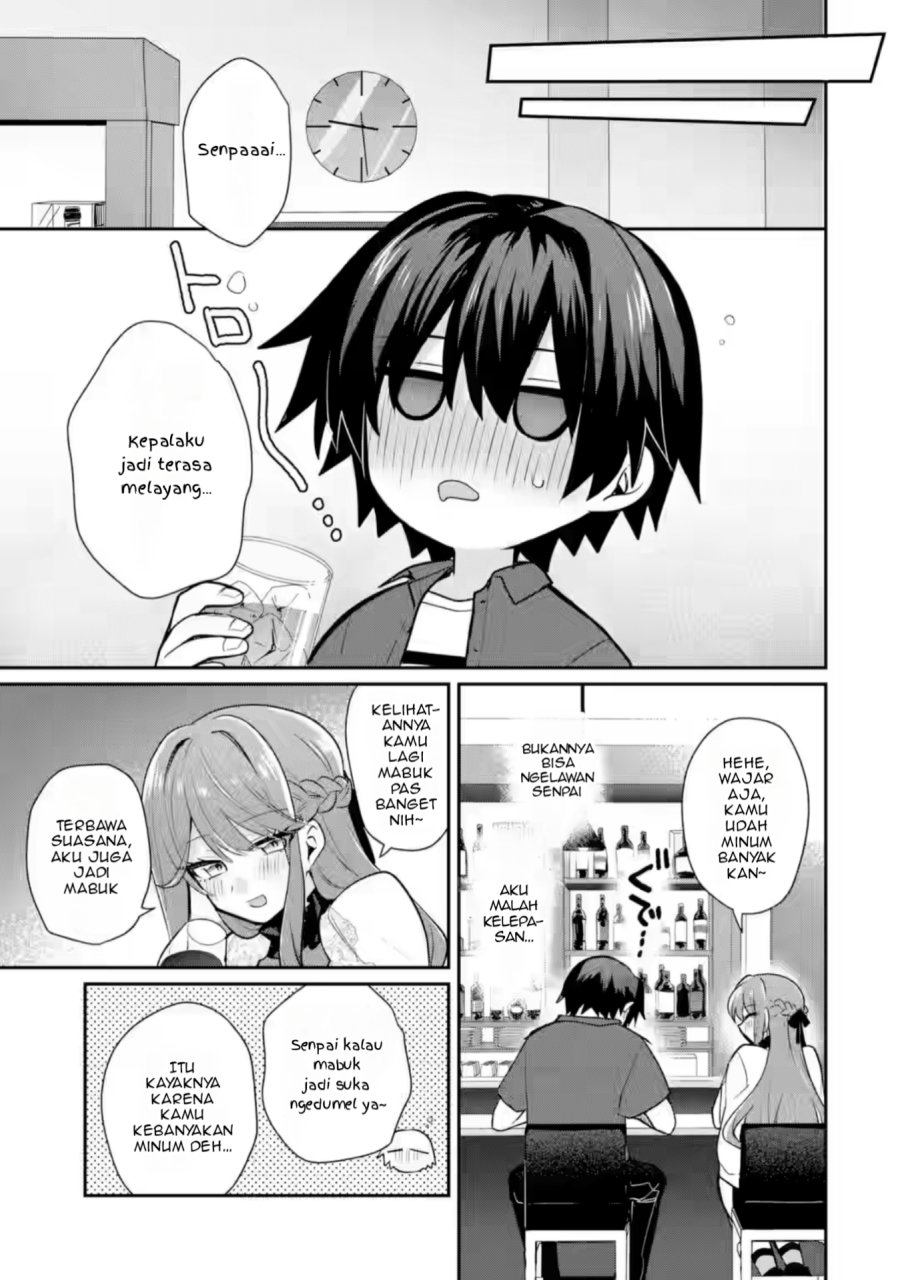Osake to Senpai Kanojo to no Amaama Doukyo Lovecome wa Nijuusai ni Natte kara Chapter 04 Bahasa Indonesia