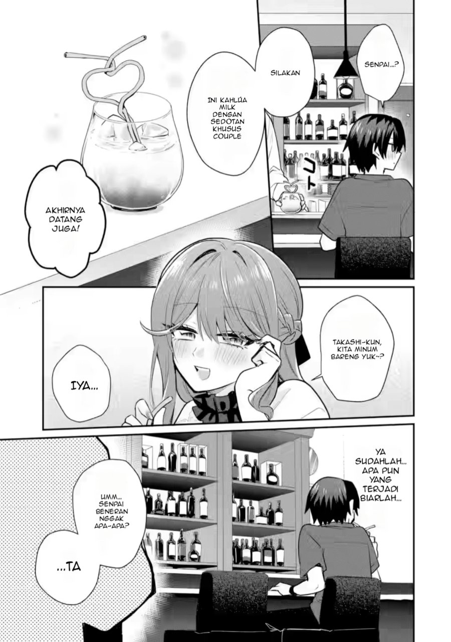 Osake to Senpai Kanojo to no Amaama Doukyo Lovecome wa Nijuusai ni Natte kara Chapter 04 Bahasa Indonesia