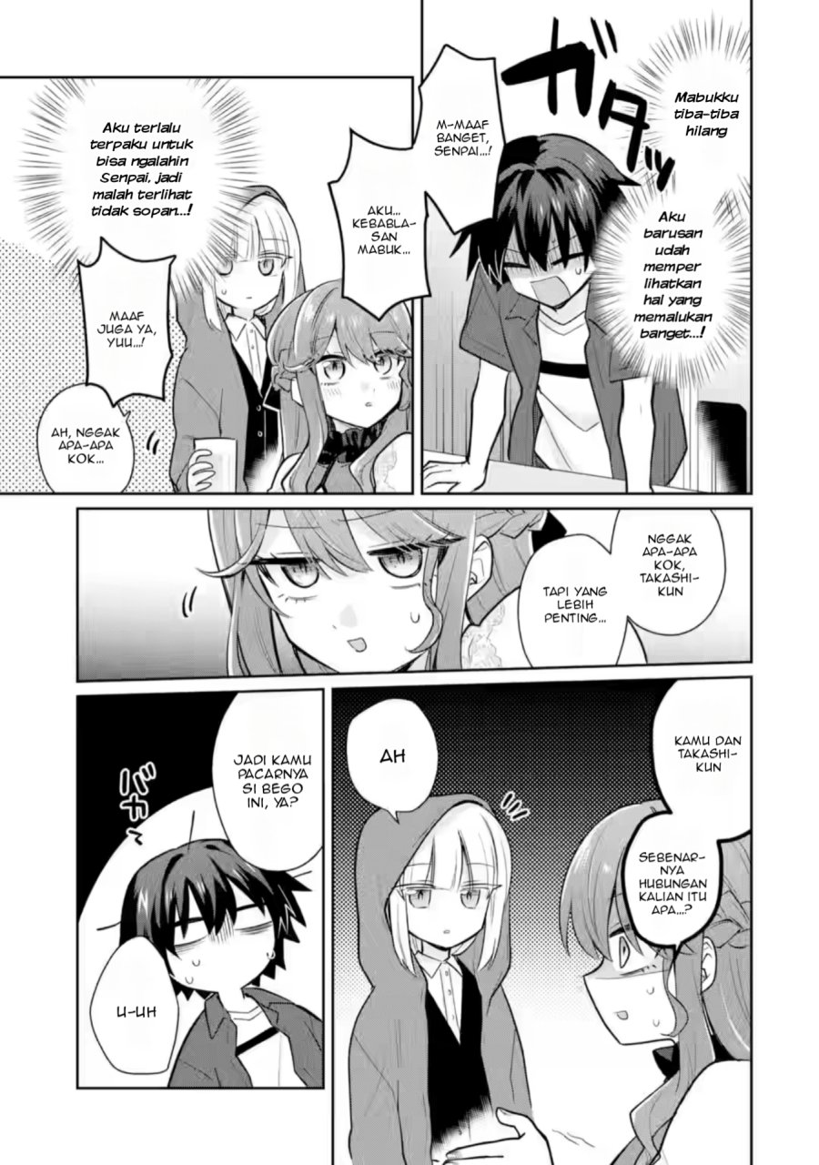 Osake to Senpai Kanojo to no Amaama Doukyo Lovecome wa Nijuusai ni Natte kara Chapter 04 Bahasa Indonesia