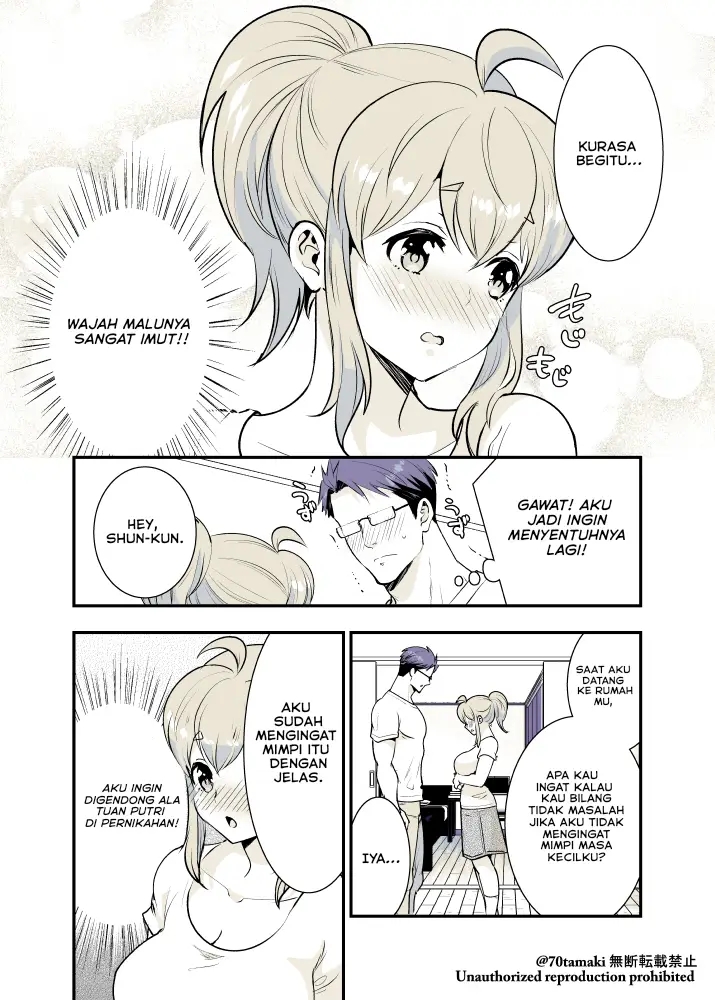 Osananajimi ga Hisabisa ni Saikai Shitara Otagai Kyonyuu ni Natteta chapter 18
