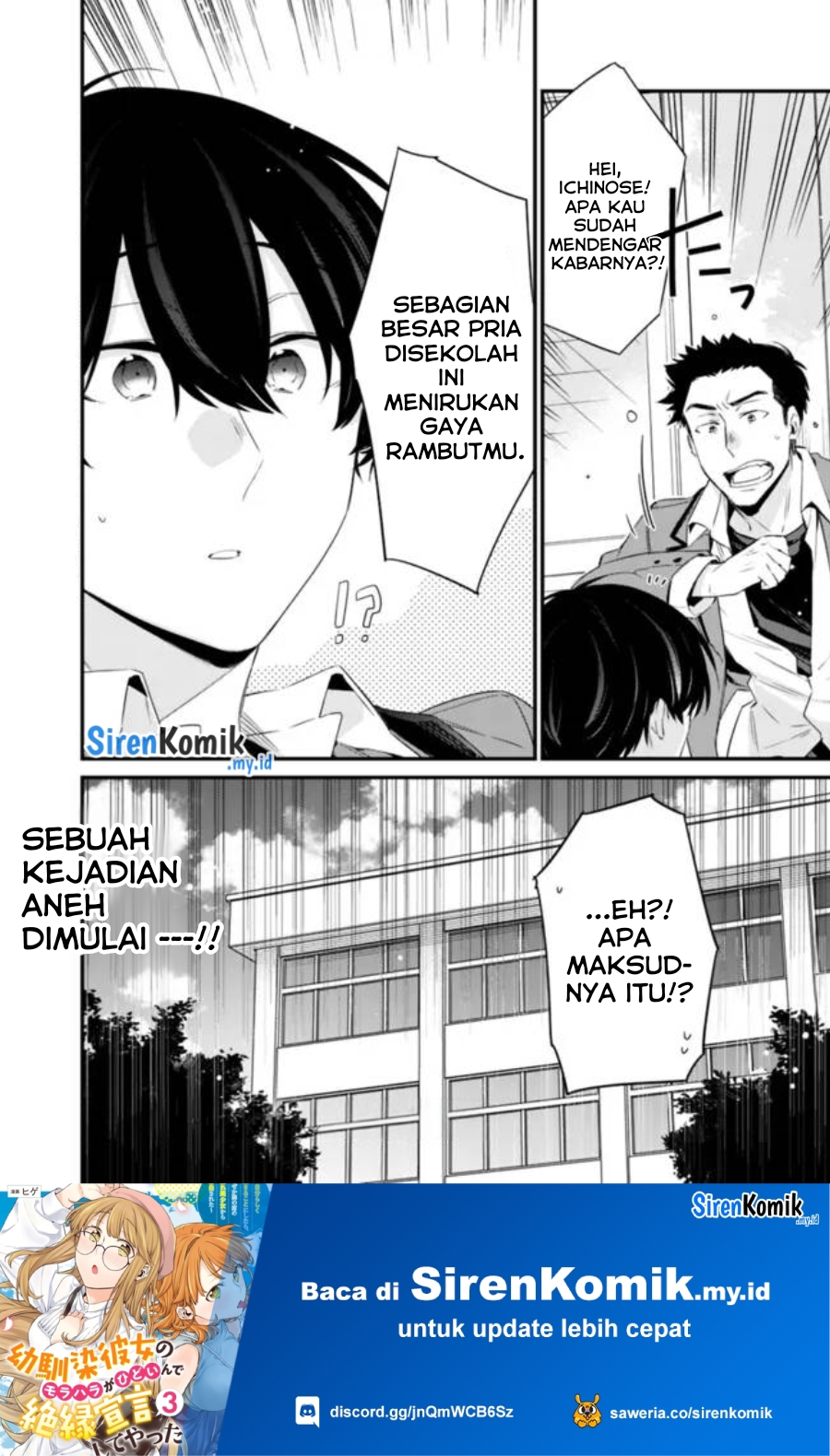 Osananajimi Kanojo no Morahara ga Hidoin de Zetsuen Sengen shite Yatta Chapter 23.2 Bahasa Indonesia