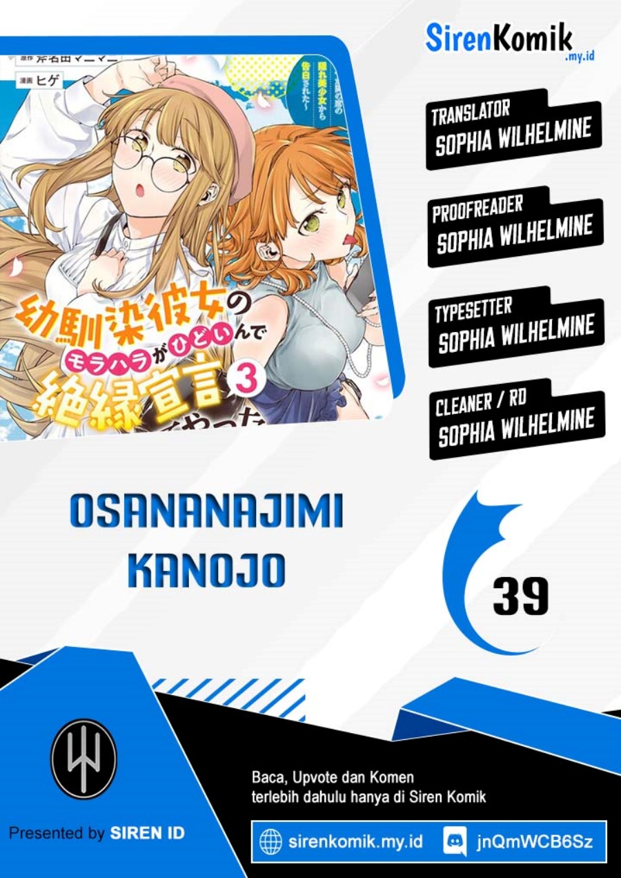 Osananajimi Kanojo no Morahara ga Hidoin de Zetsuen Sengen shite Yatta Chapter 39 Bahasa Indonesia