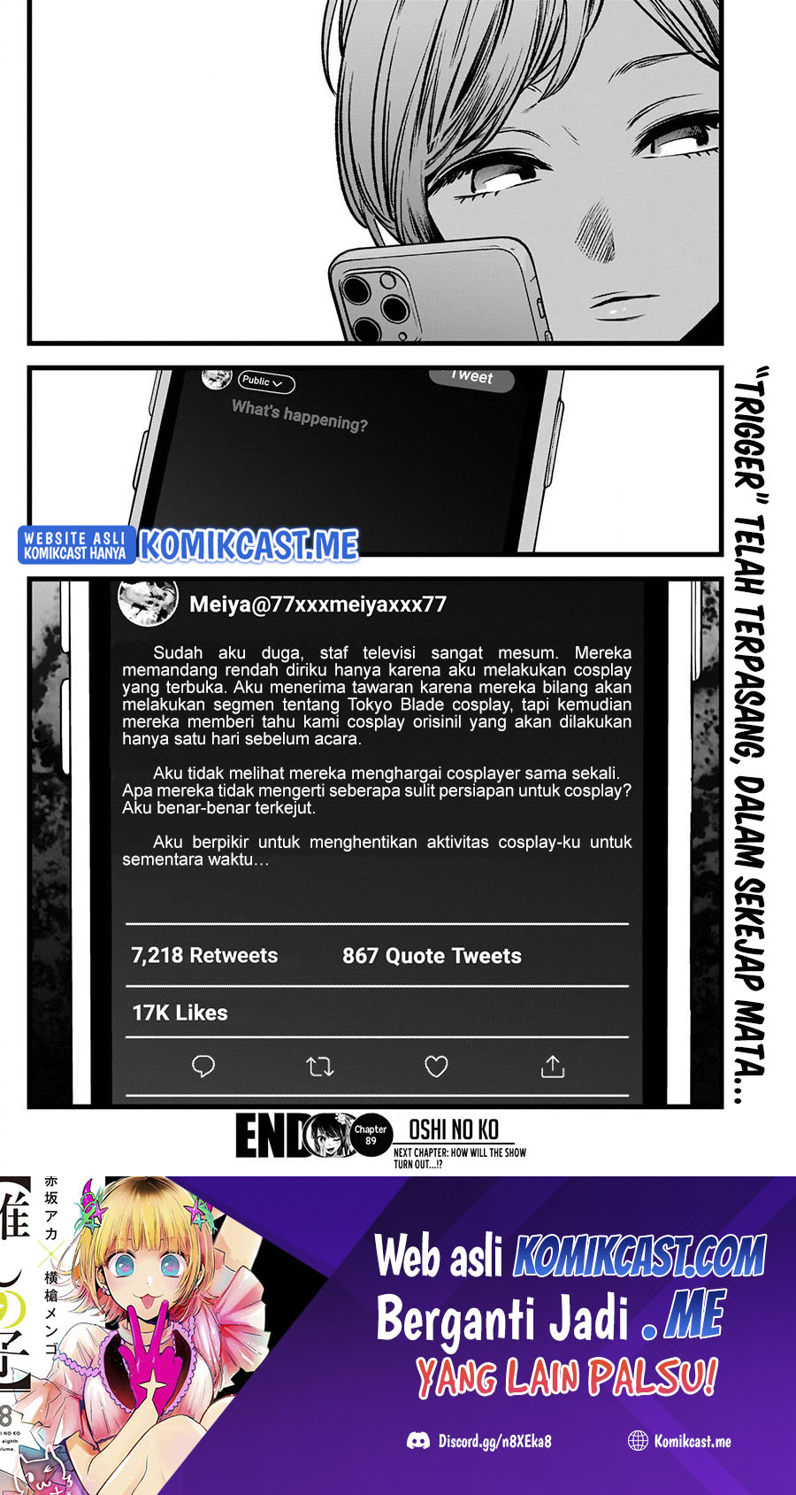 Dilarang COPAS - situs resmi www.mangacanblog.com - Komik oshi no ko 089 - chapter 89 90 Indonesia oshi no ko 089 - chapter 89 Terbaru 18|Baca Manga Komik Indonesia|Mangacan