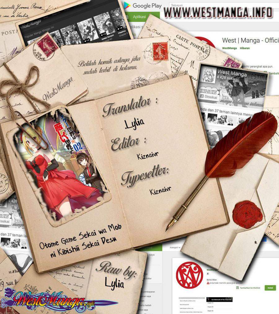 Otome Game Sekai wa Mob ni Kibishii Sekai Desu Chapter 36 Bahasa Indonesia