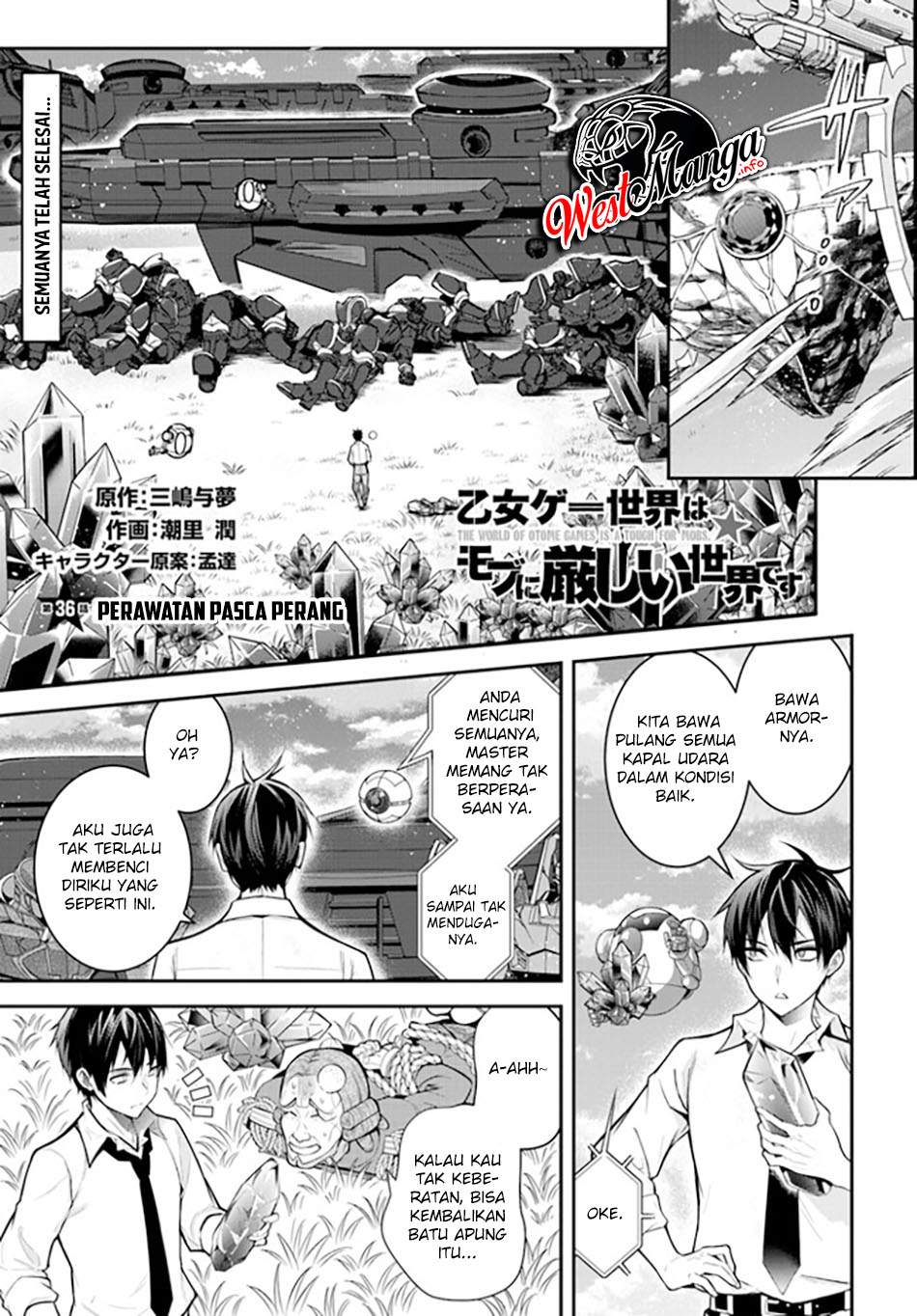 Otome Game Sekai wa Mob ni Kibishii Sekai Desu Chapter 36 Bahasa Indonesia
