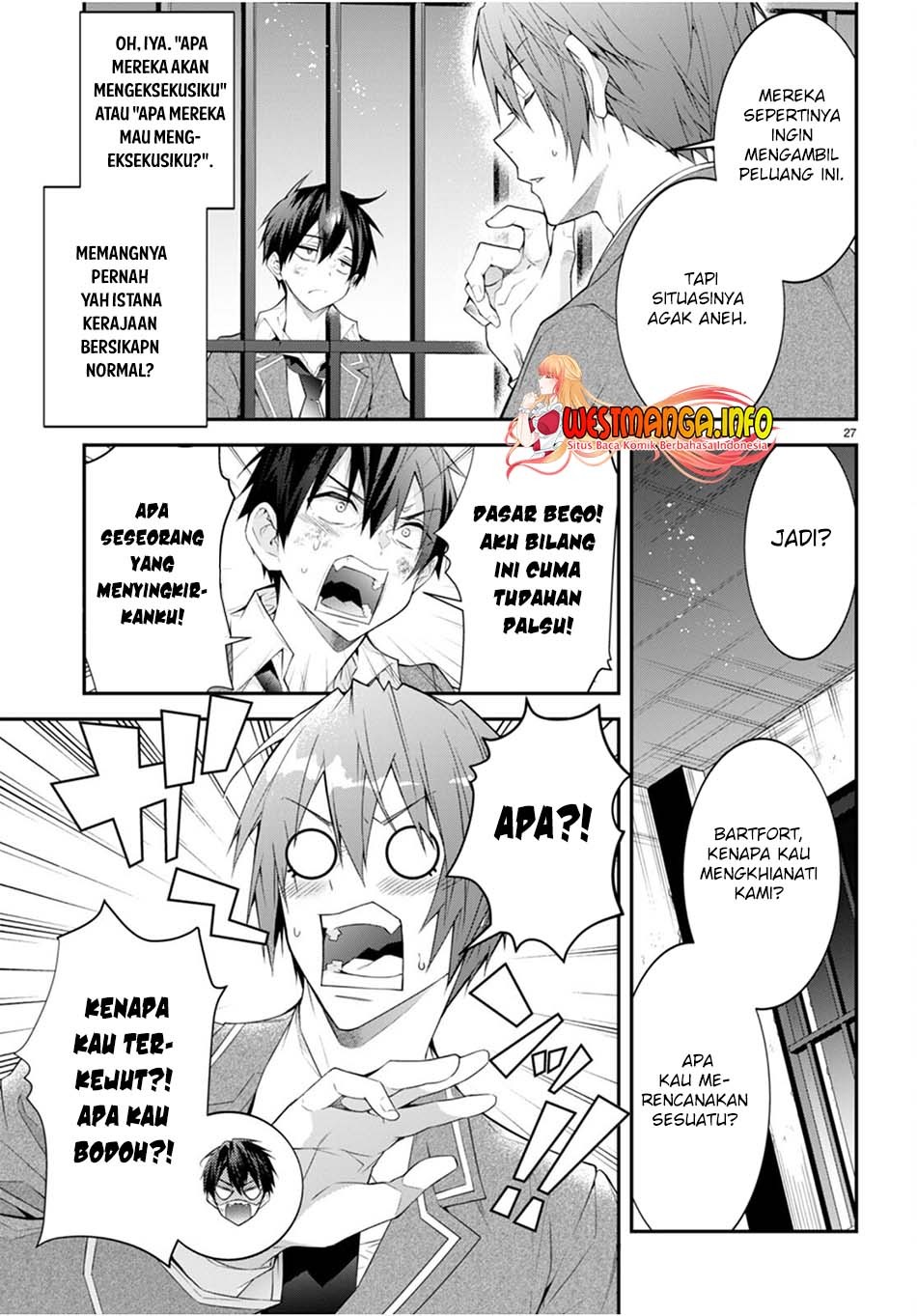 Otome Game Sekai wa Mob ni Kibishii Sekai Desu chapter 46