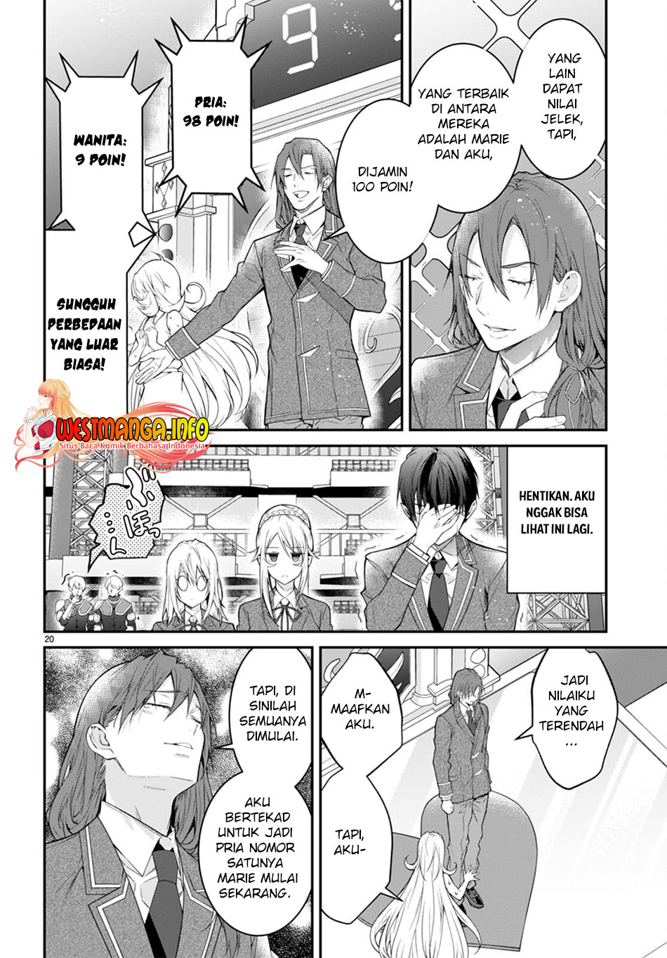 Otome Game Sekai wa Mob ni Kibishii Sekai Desu chapter 54